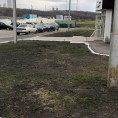 Покраска бардюров на домах